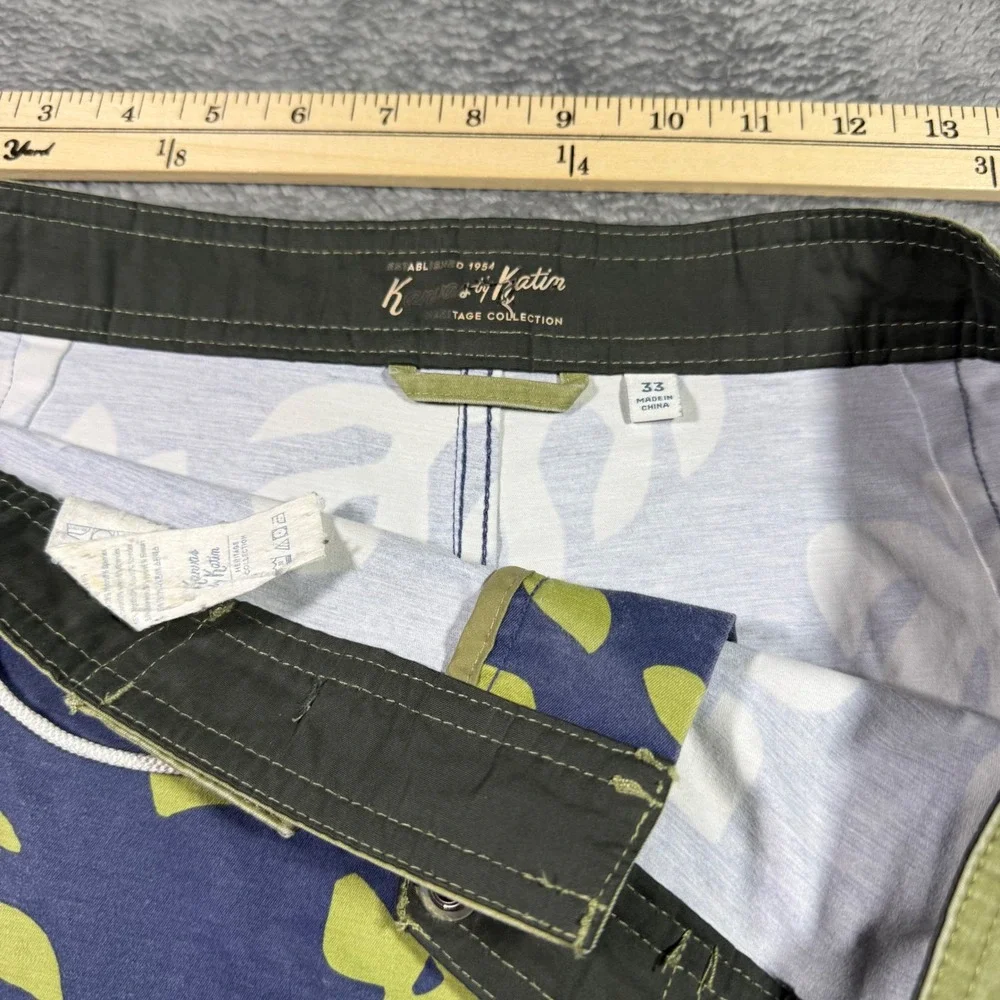 Kanvas by Katin Heritage Collection Mens 33 Tropical Floral Board Shorts Navy